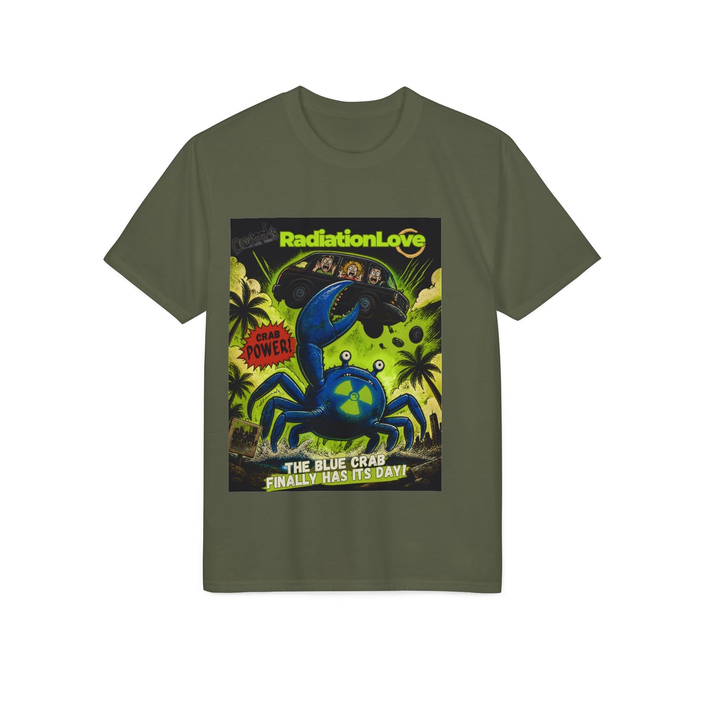 Radiation Love Blue Crab Graphic T-Shirt
