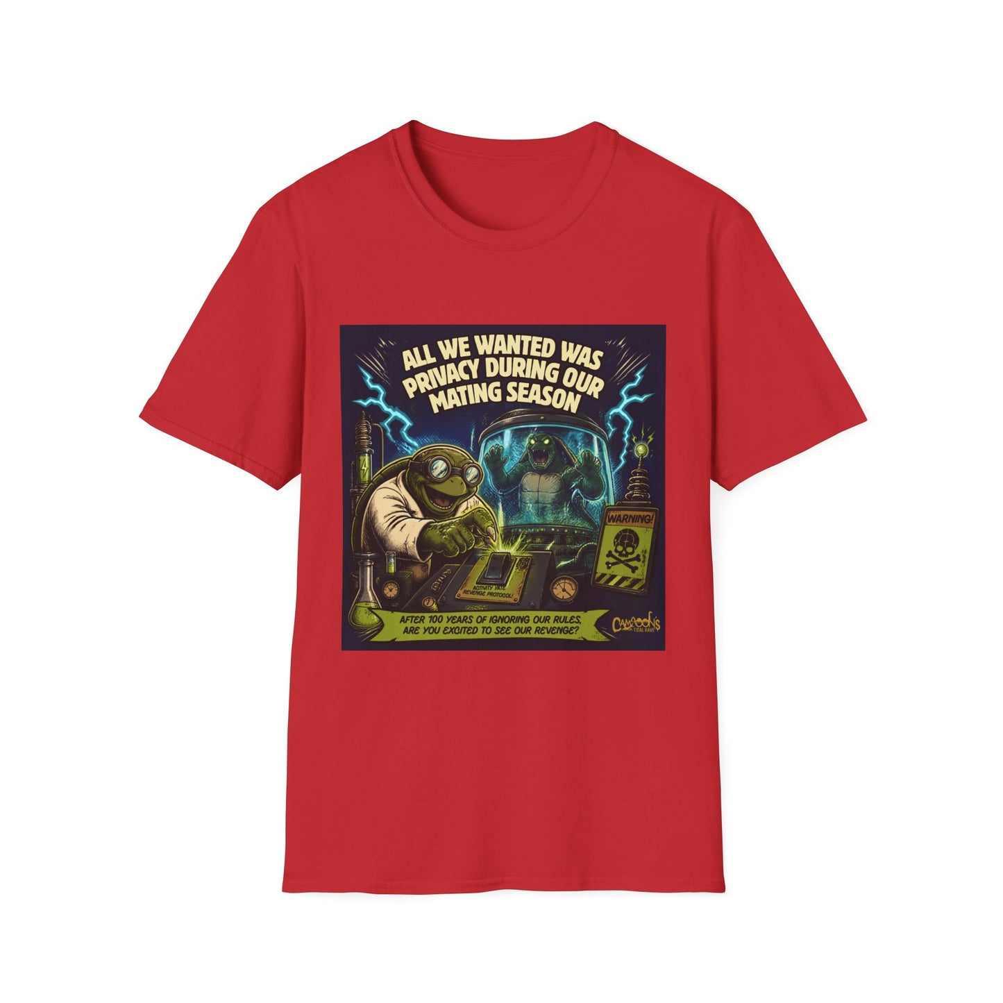 T-Shirt — “All We Wanted Was Privacy During Our Mating Season” Funny Turtle Graphic Tee