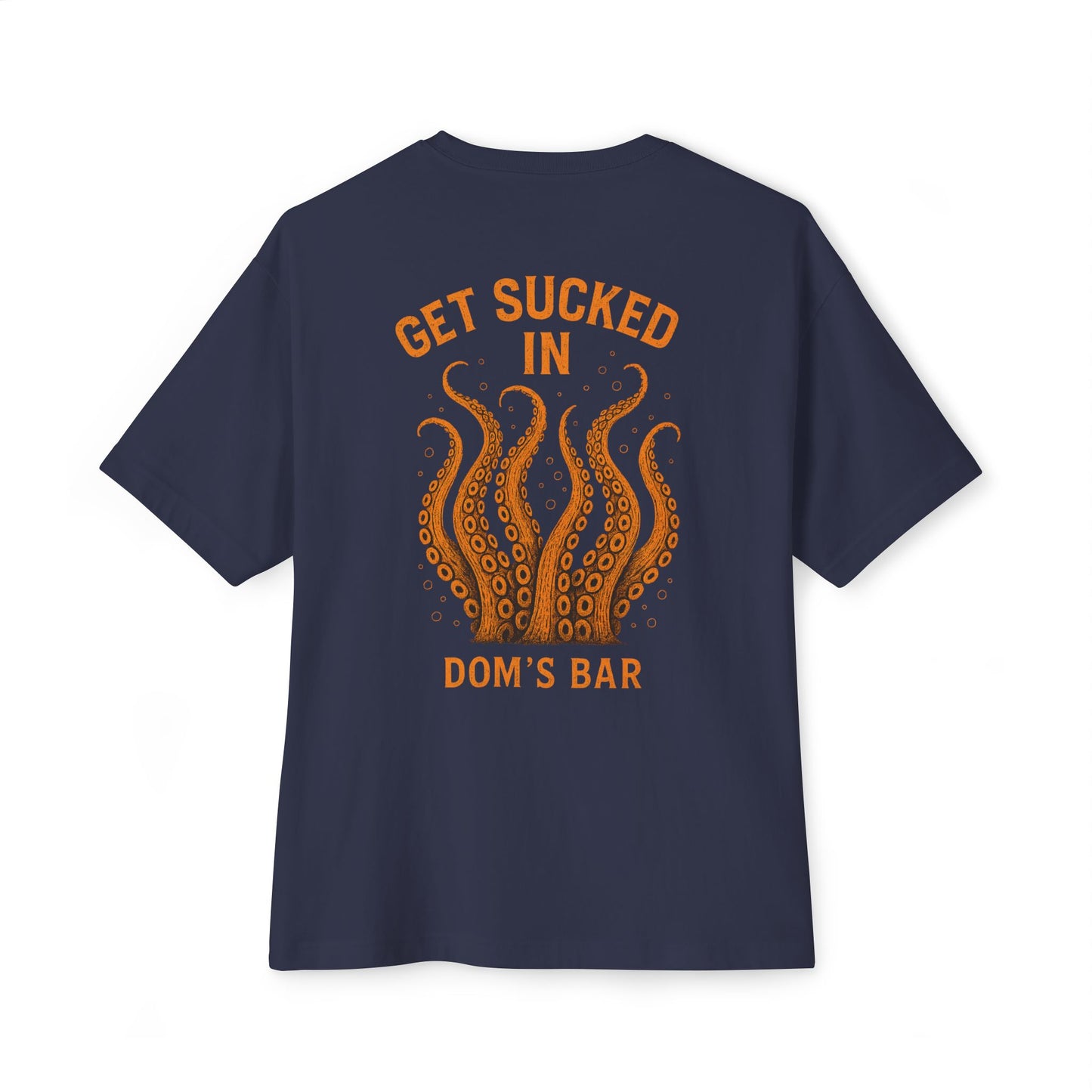 Octopus Logo Tee — "Dom's Bar" Retro Nautical Graphic T-Shirt