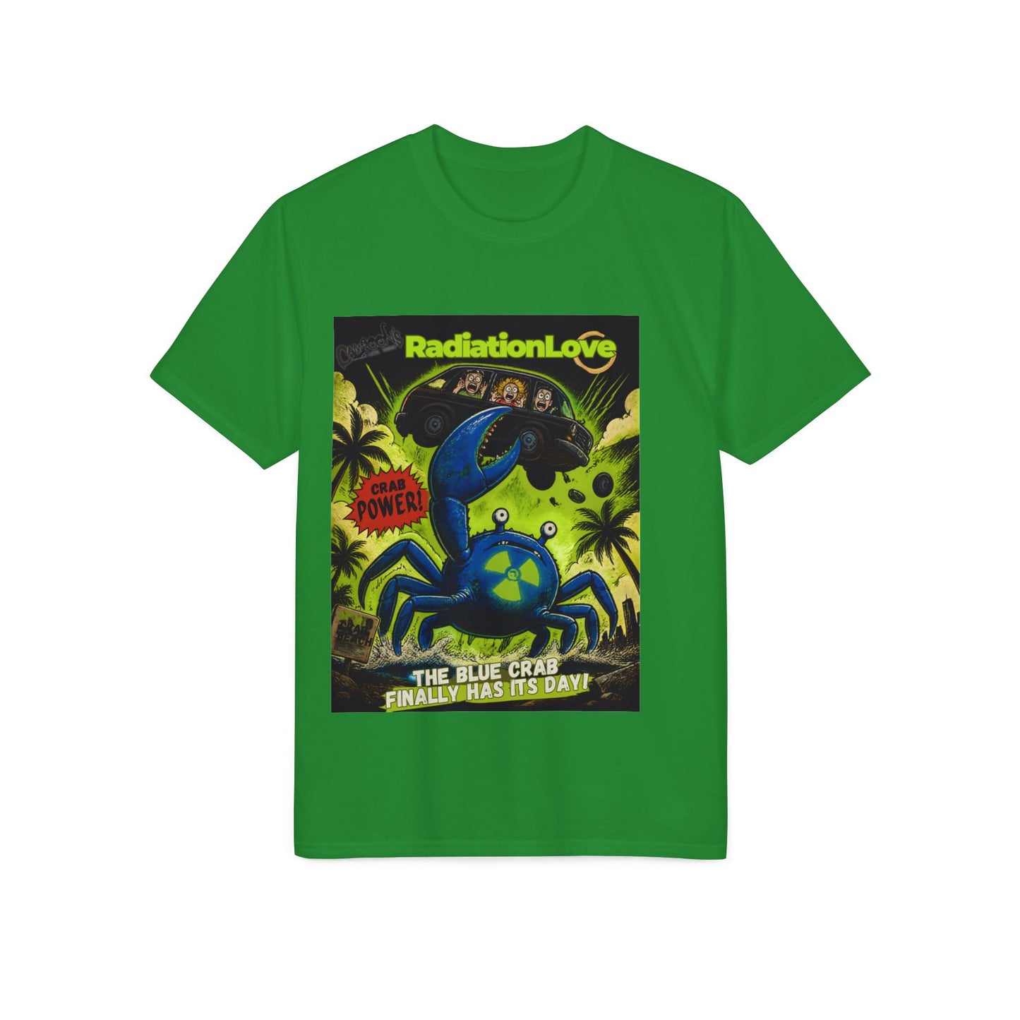 Radiation Love Blue Crab Graphic T-Shirt