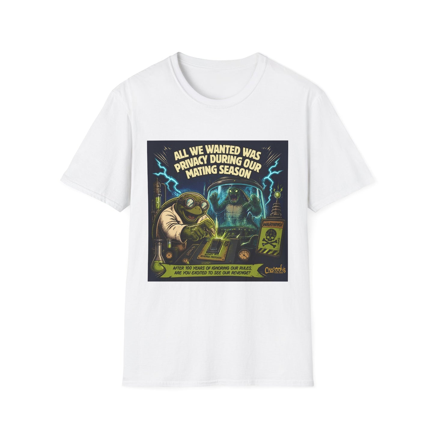 T-Shirt — “All We Wanted Was Privacy During Our Mating Season” Funny Turtle Graphic Tee