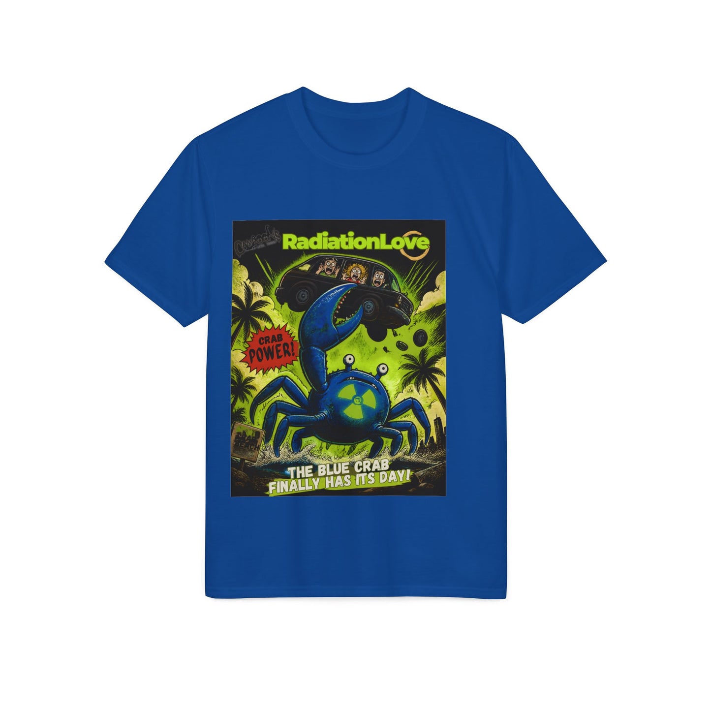 Radiation Love Blue Crab Graphic T-Shirt