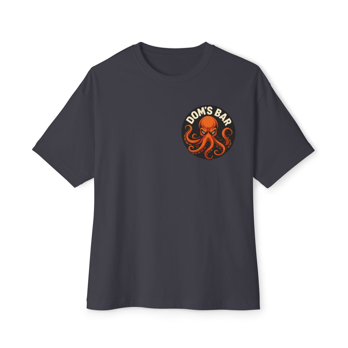 Octopus Logo Tee — "Dom's Bar" Retro Nautical Graphic T-Shirt