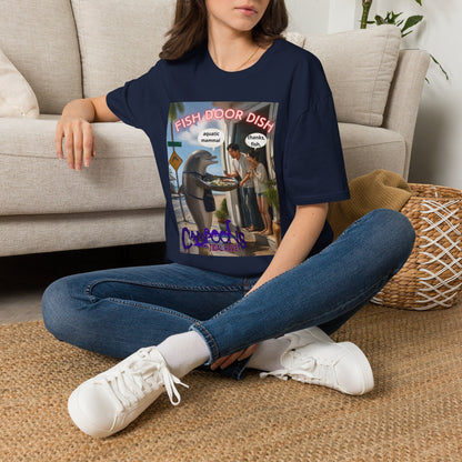 T-shirt mème « Fish Door Dish » – Dauphin