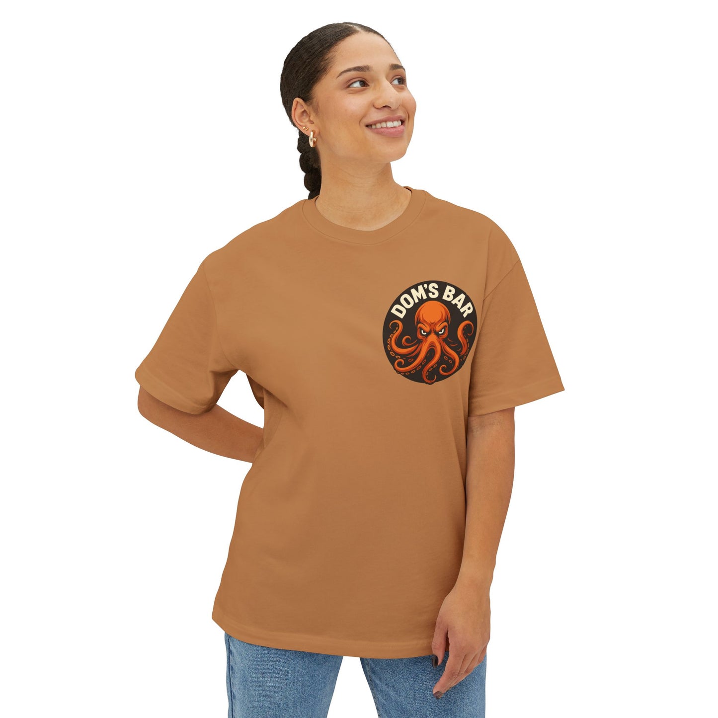 Octopus Logo Tee — "Dom's Bar" Retro Nautical Graphic T-Shirt