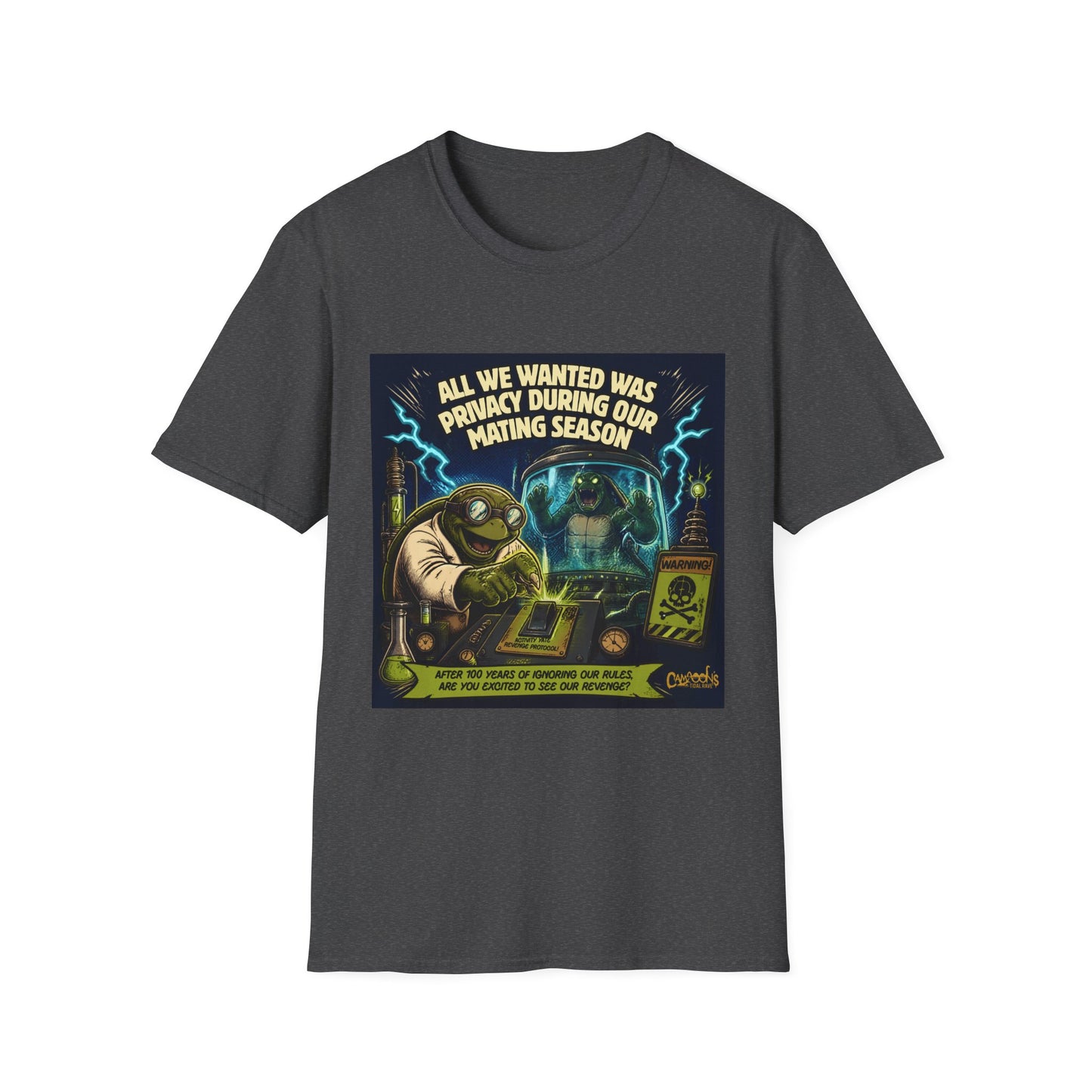 T-Shirt — “All We Wanted Was Privacy During Our Mating Season” Funny Turtle Graphic Tee