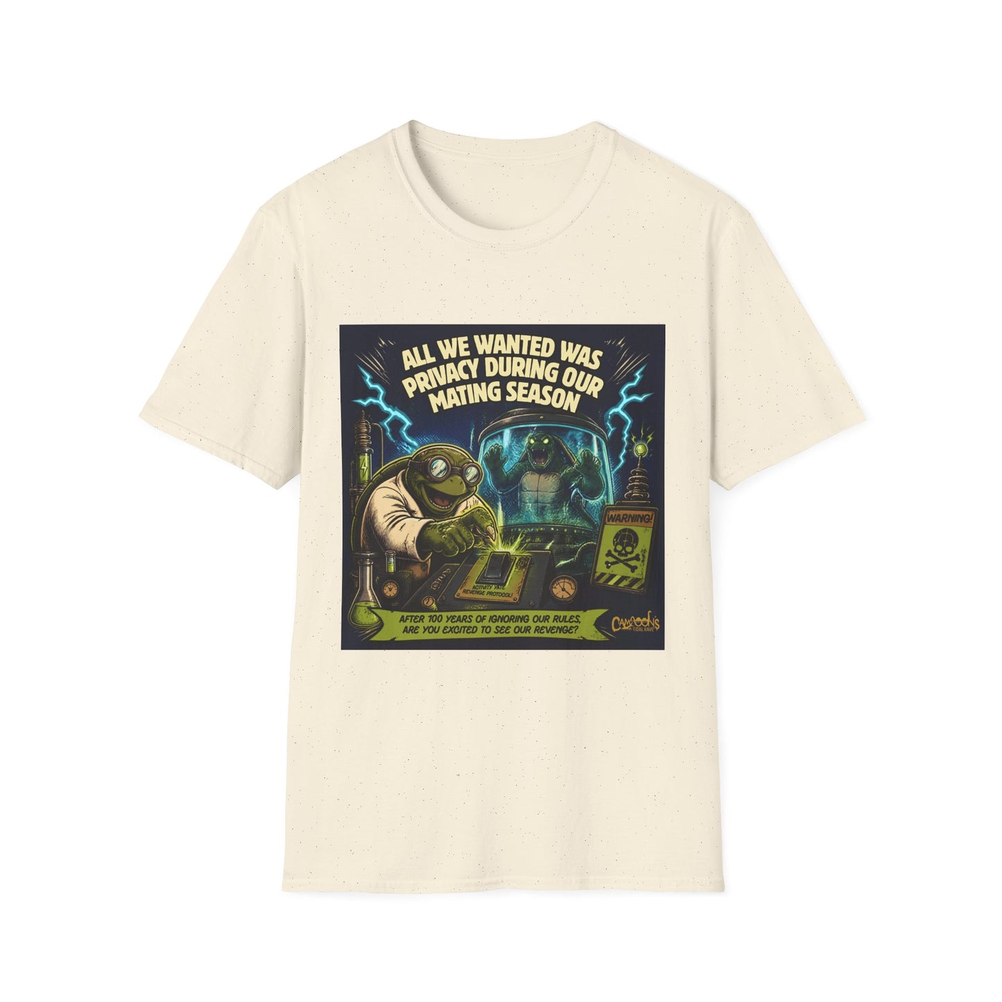 T-Shirt — “All We Wanted Was Privacy During Our Mating Season” Funny Turtle Graphic Tee
