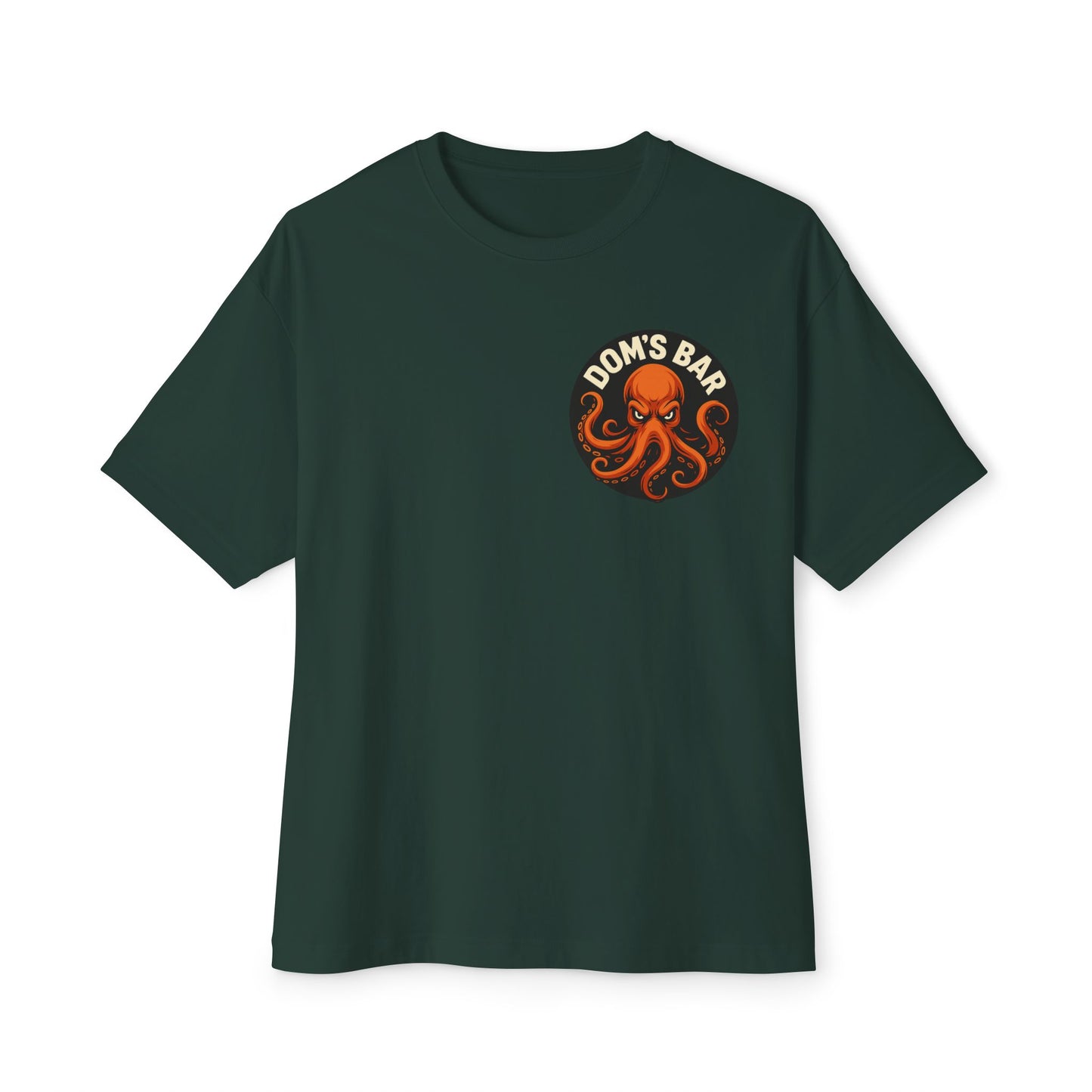 Octopus Logo Tee — "Dom's Bar" Retro Nautical Graphic T-Shirt