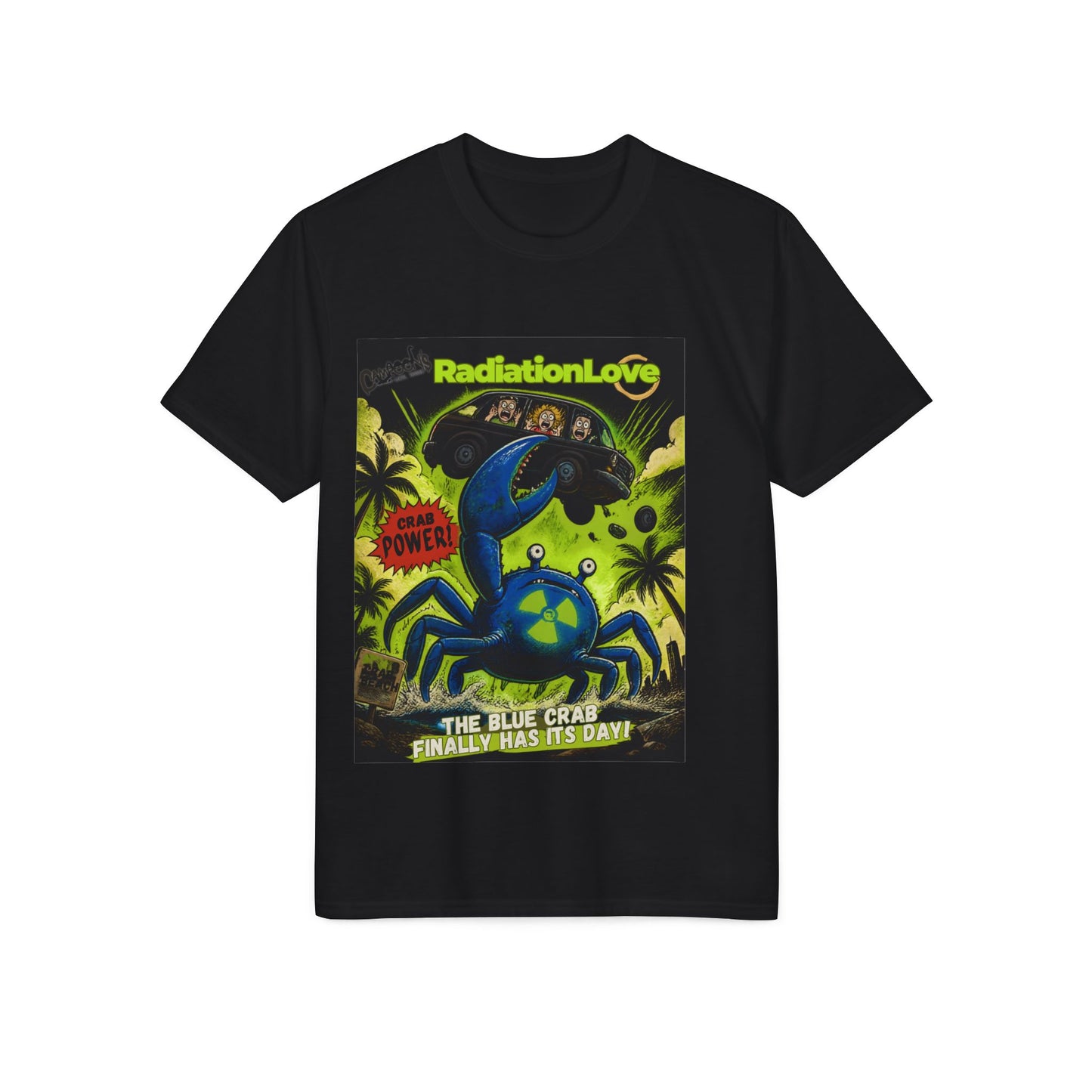 Radiation Love Blue Crab Graphic T-Shirt