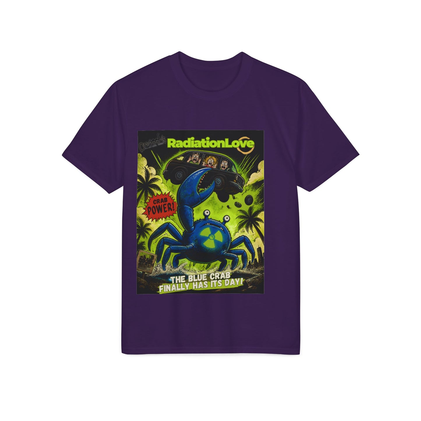 Radiation Love Blue Crab Graphic T-Shirt