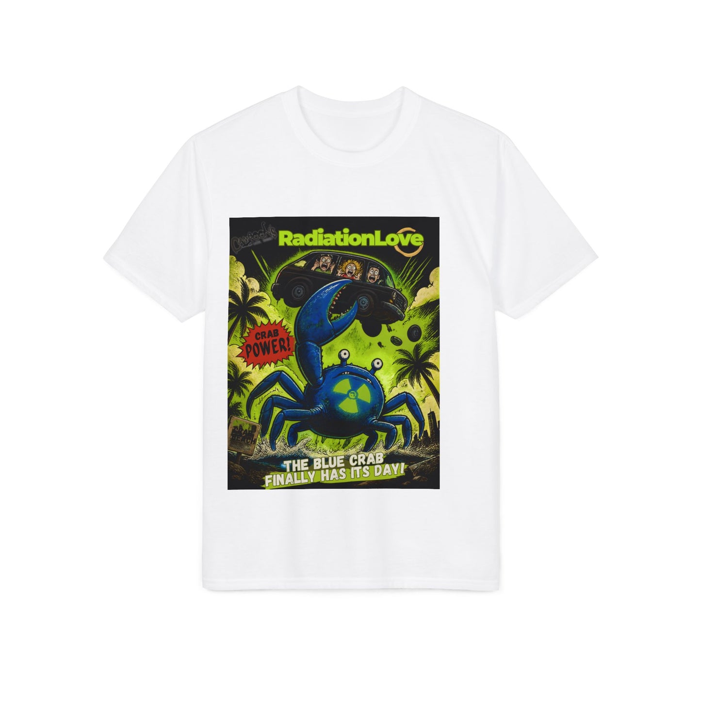 Radiation Love Blue Crab Graphic T-Shirt