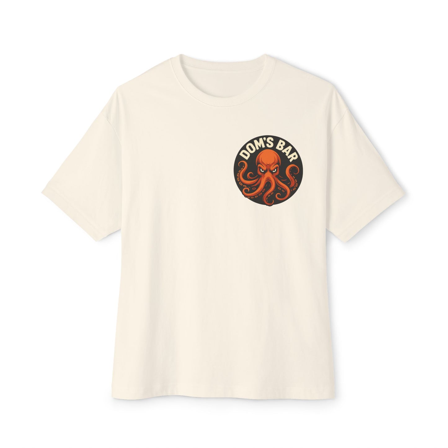 Octopus Logo Tee — "Dom's Bar" Retro Nautical Graphic T-Shirt