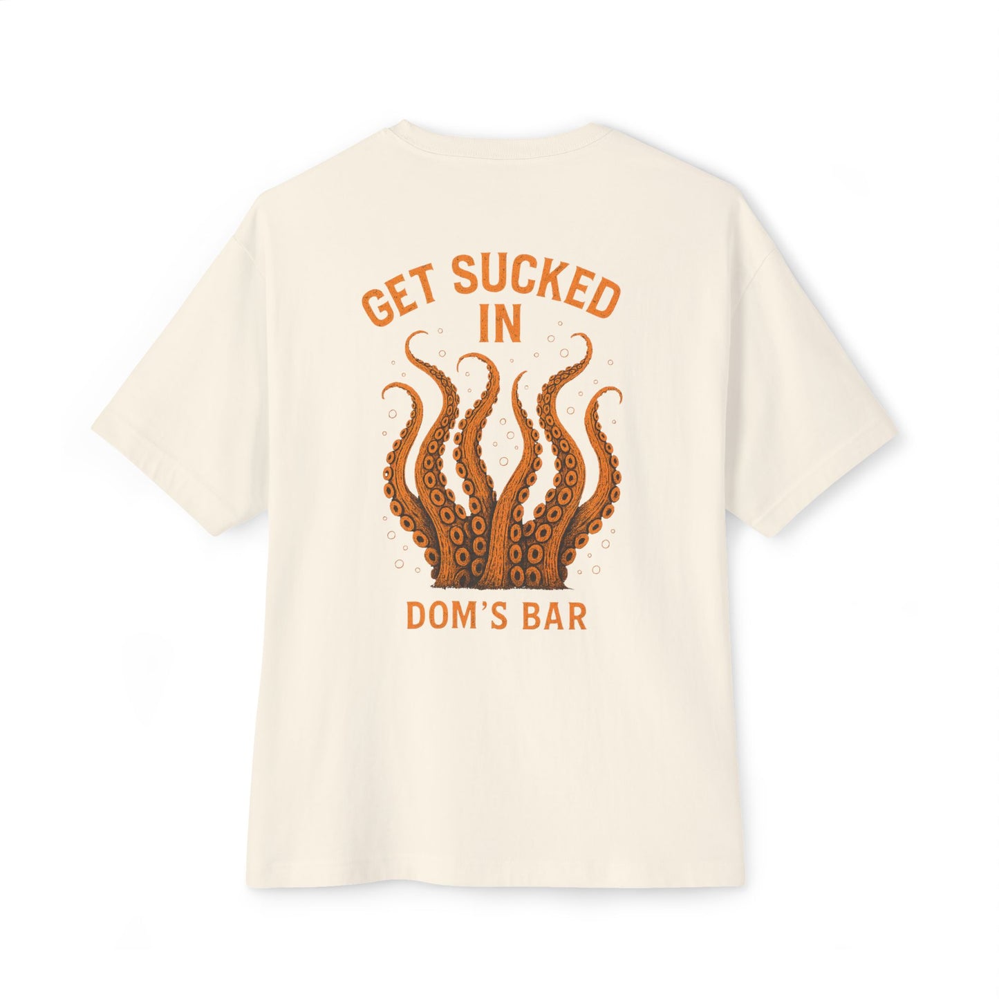 Octopus Logo Tee — "Dom's Bar" Retro Nautical Graphic T-Shirt