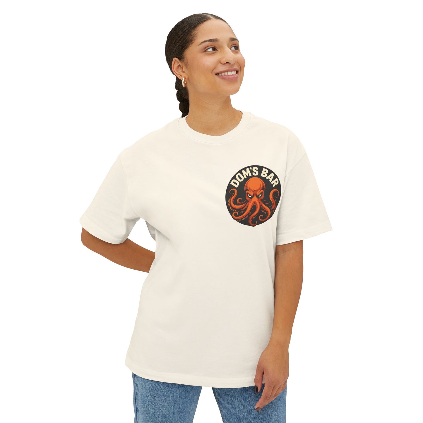 Octopus Logo Tee — "Dom's Bar" Retro Nautical Graphic T-Shirt