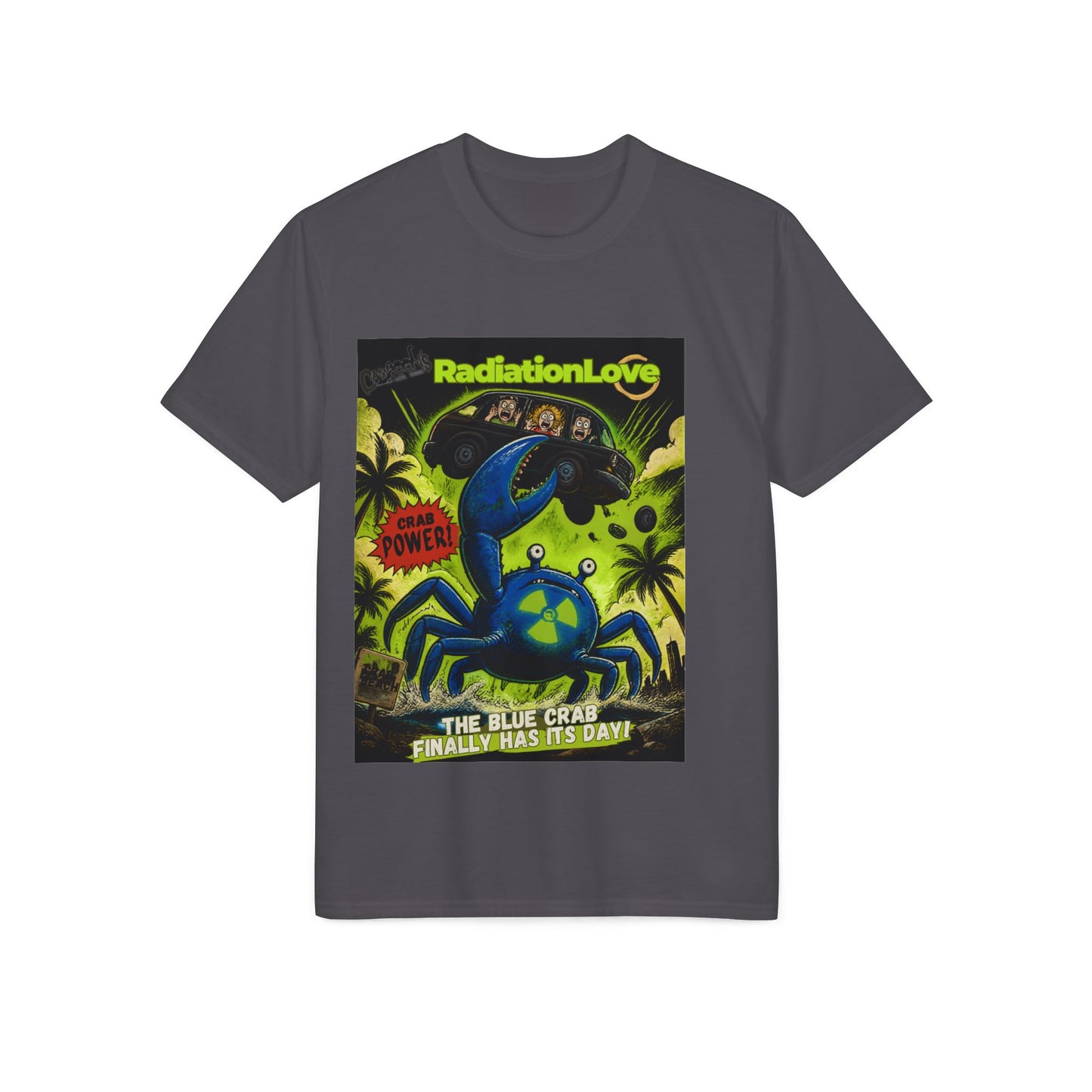 Radiation Love Blue Crab Graphic T-Shirt