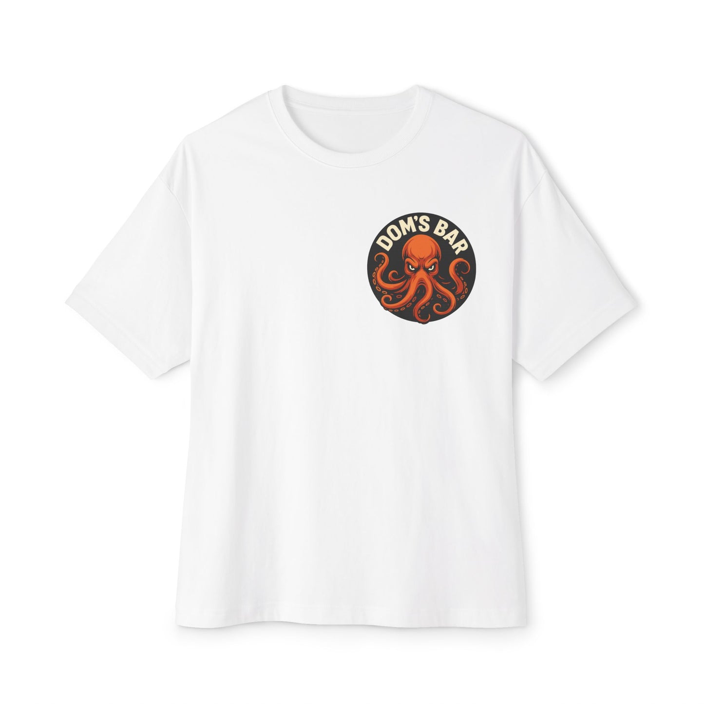 Octopus Logo Tee — "Dom's Bar" Retro Nautical Graphic T-Shirt