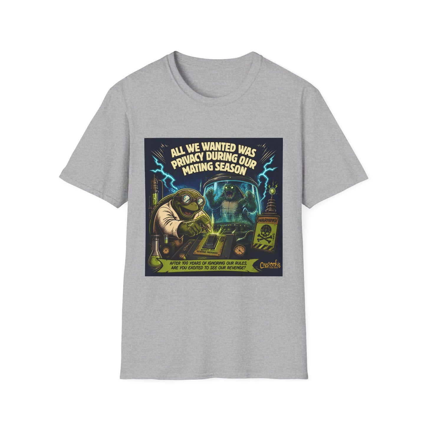 T-Shirt — “All We Wanted Was Privacy During Our Mating Season” Funny Turtle Graphic Tee