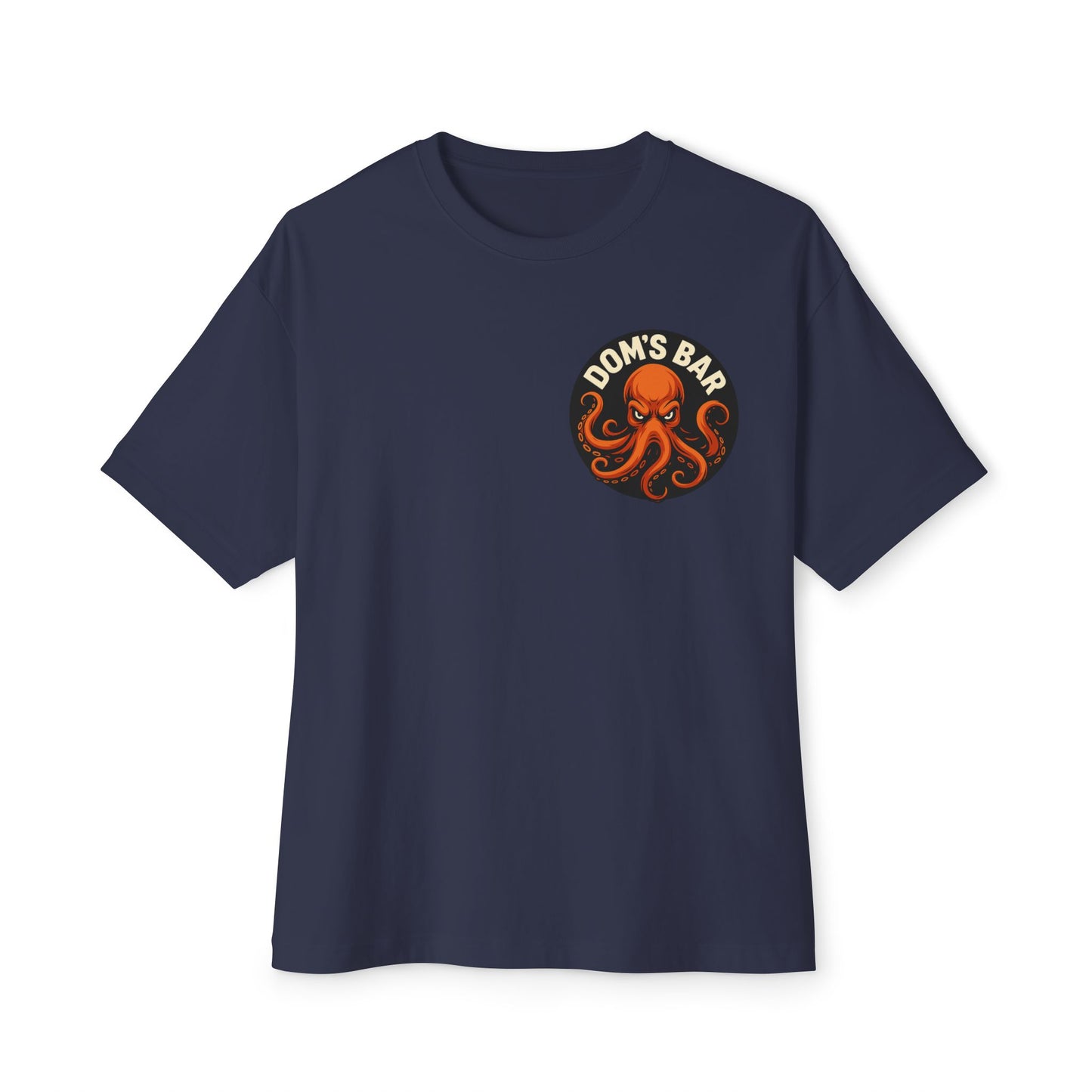 Octopus Logo Tee — "Dom's Bar" Retro Nautical Graphic T-Shirt