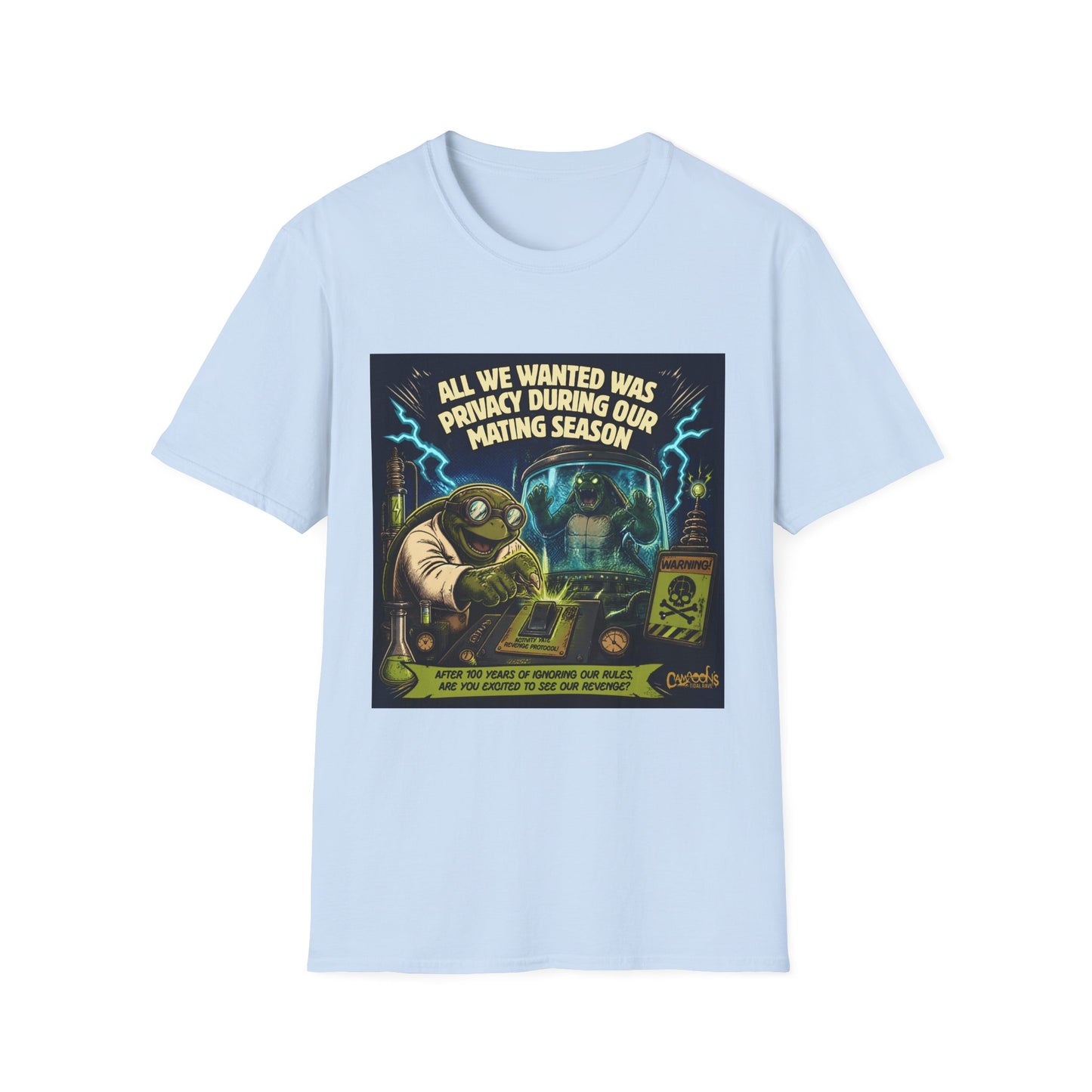 T-Shirt — “All We Wanted Was Privacy During Our Mating Season” Funny Turtle Graphic Tee